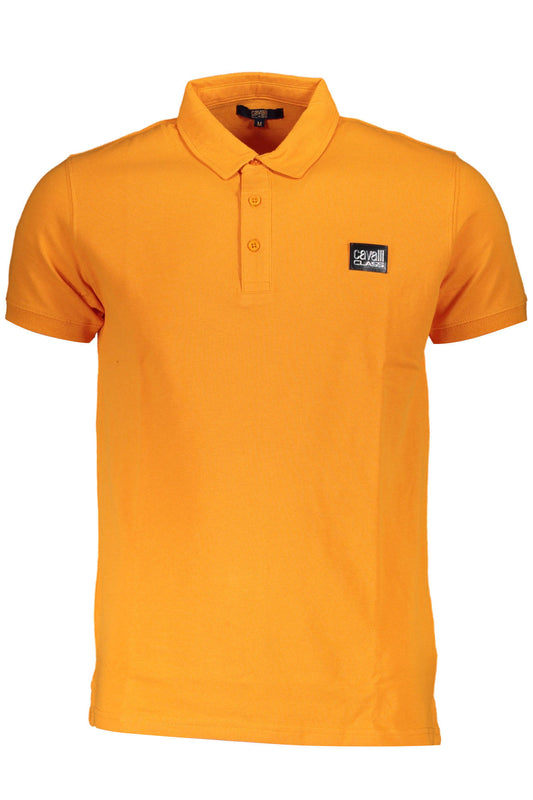 CAVALLI CLASS POLO MANICHE CORTE UOMO ARANCIO-0