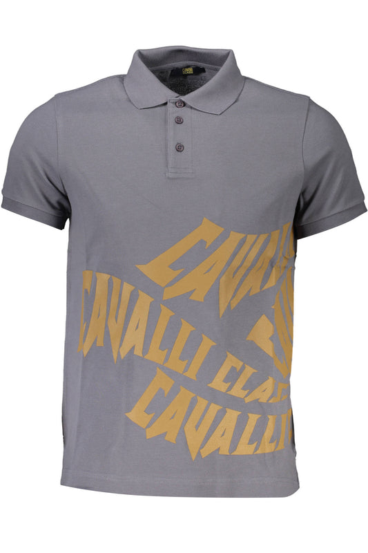 CAVALLI CLASS POLO MANICHE CORTE UOMO GRIGIO-0