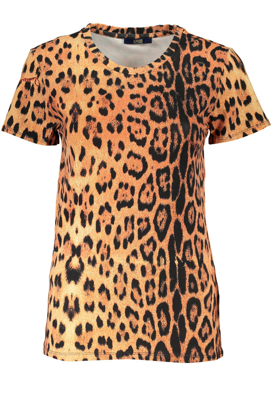 CAVALLI CLASS T-SHIRT MANICHE CORTE DONNA ARANCIO-0