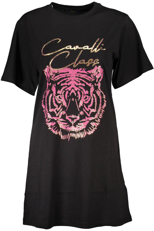 CAVALLI CLASS T-SHIRT MANICHE CORTE DONNA NERO-0