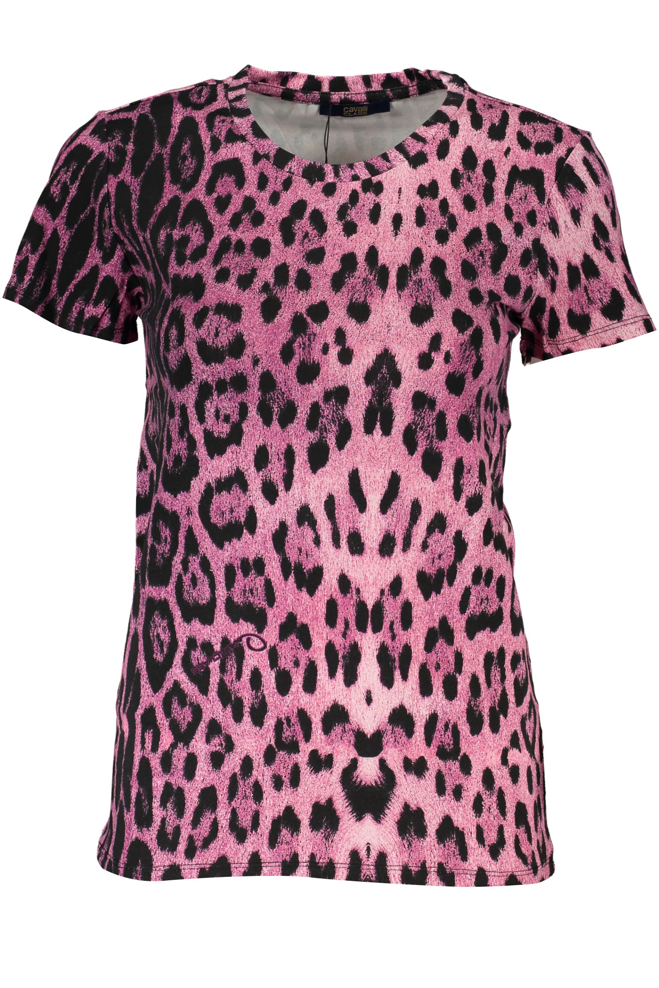 CAVALLI CLASS T-SHIRT MANICHE CORTE DONNA ROSA-0