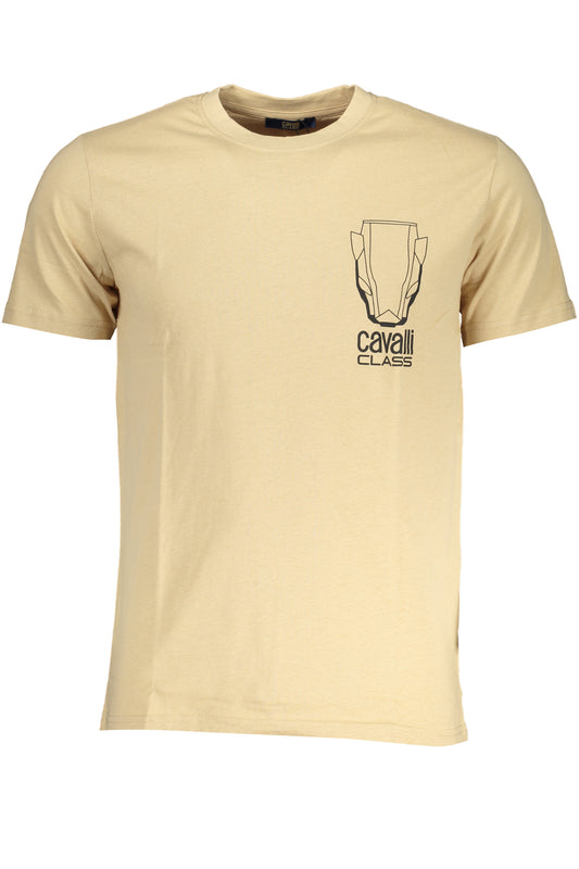 CAVALLI CLASS T-SHIRT MANICHE CORTE UOMO BEIGE-0