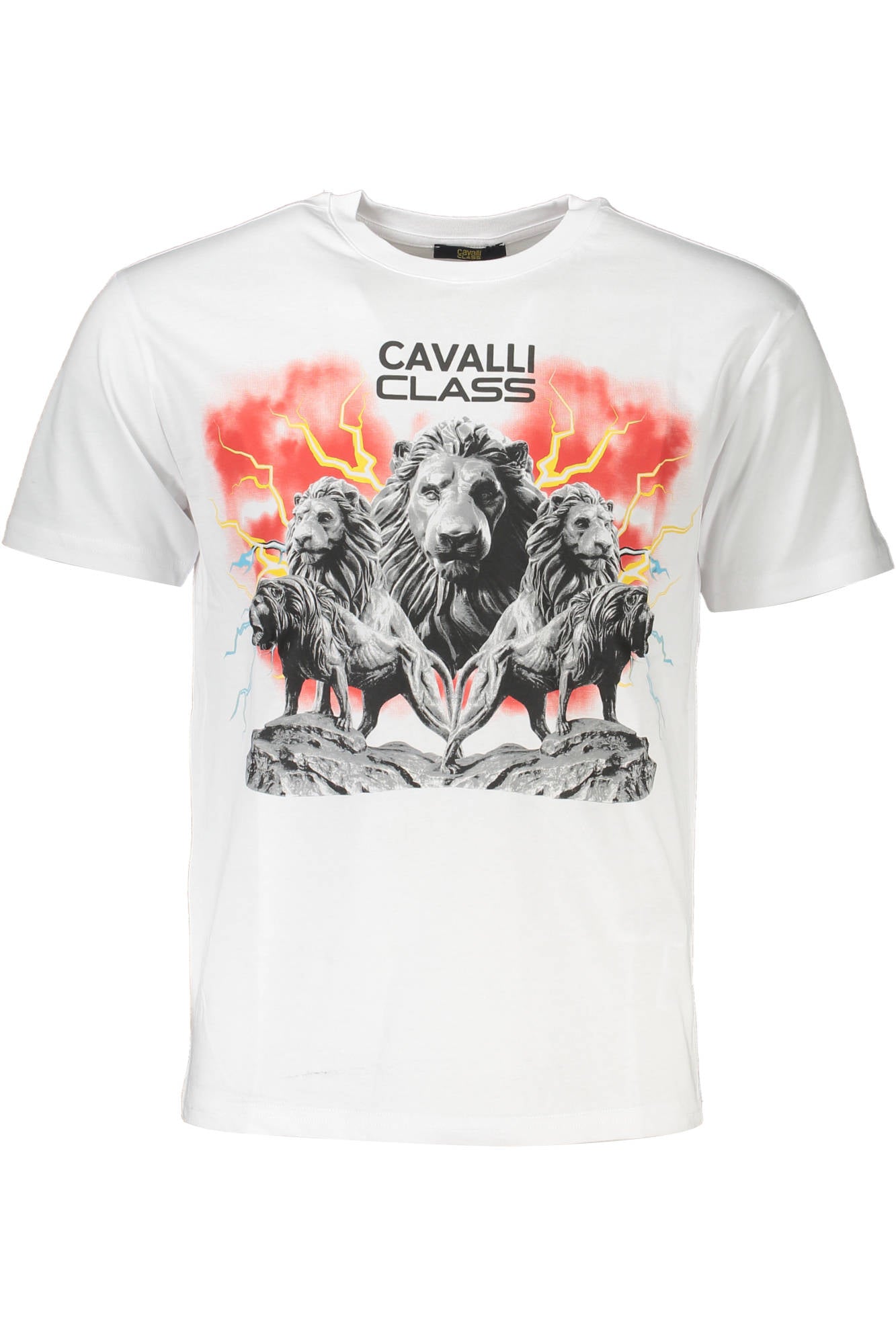 CAVALLI CLASS T-SHIRT MANICHE CORTE UOMO BIANCO-0