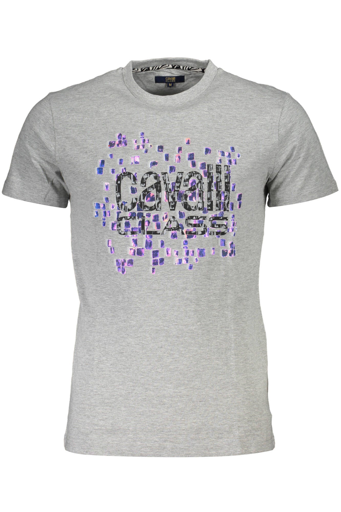 CAVALLI CLASS T-SHIRT MANICHE CORTE UOMO GRIGIO-0