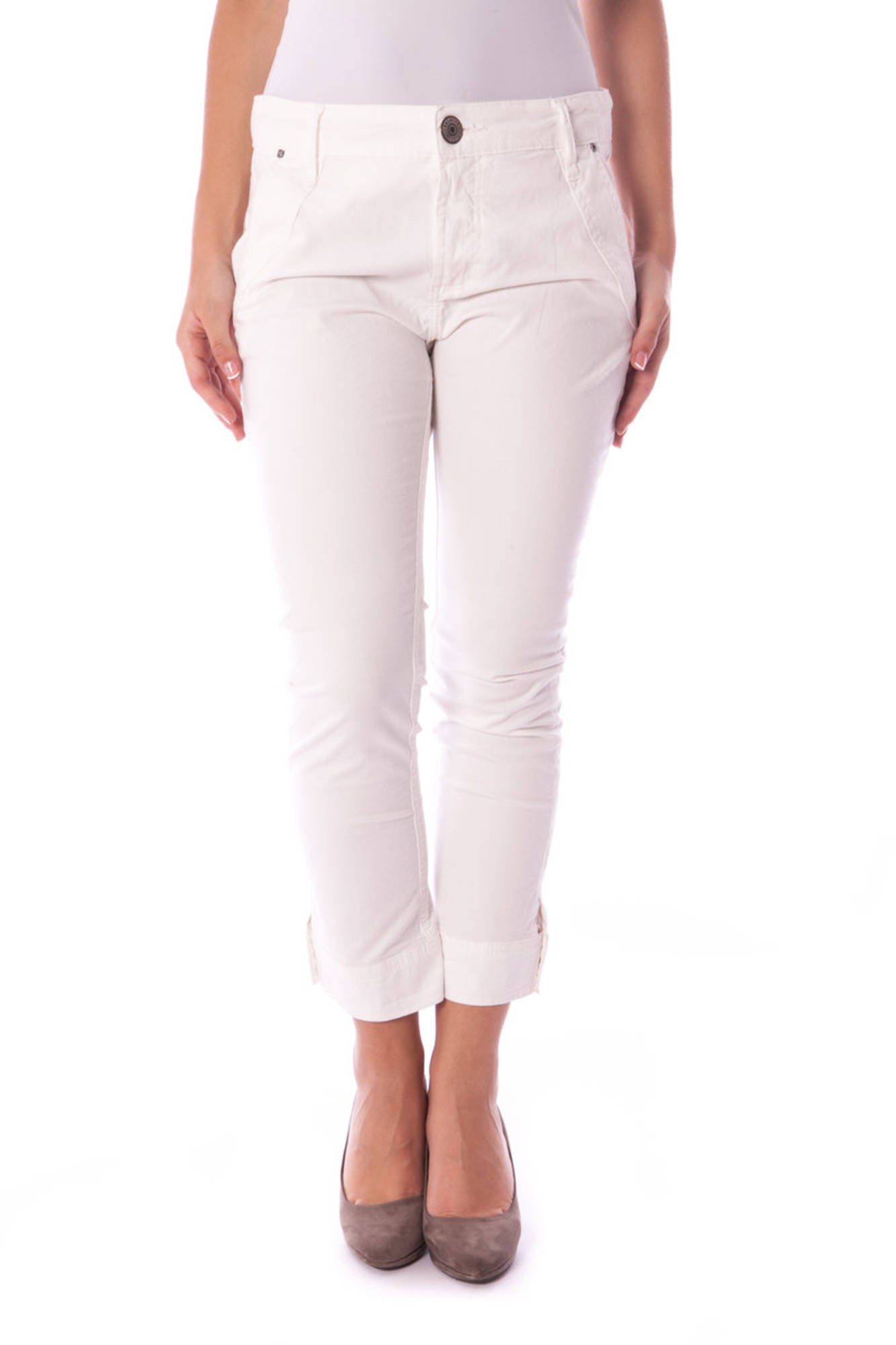 COLCCI PANTALONE PESCATORA DONNA BIANCO-0