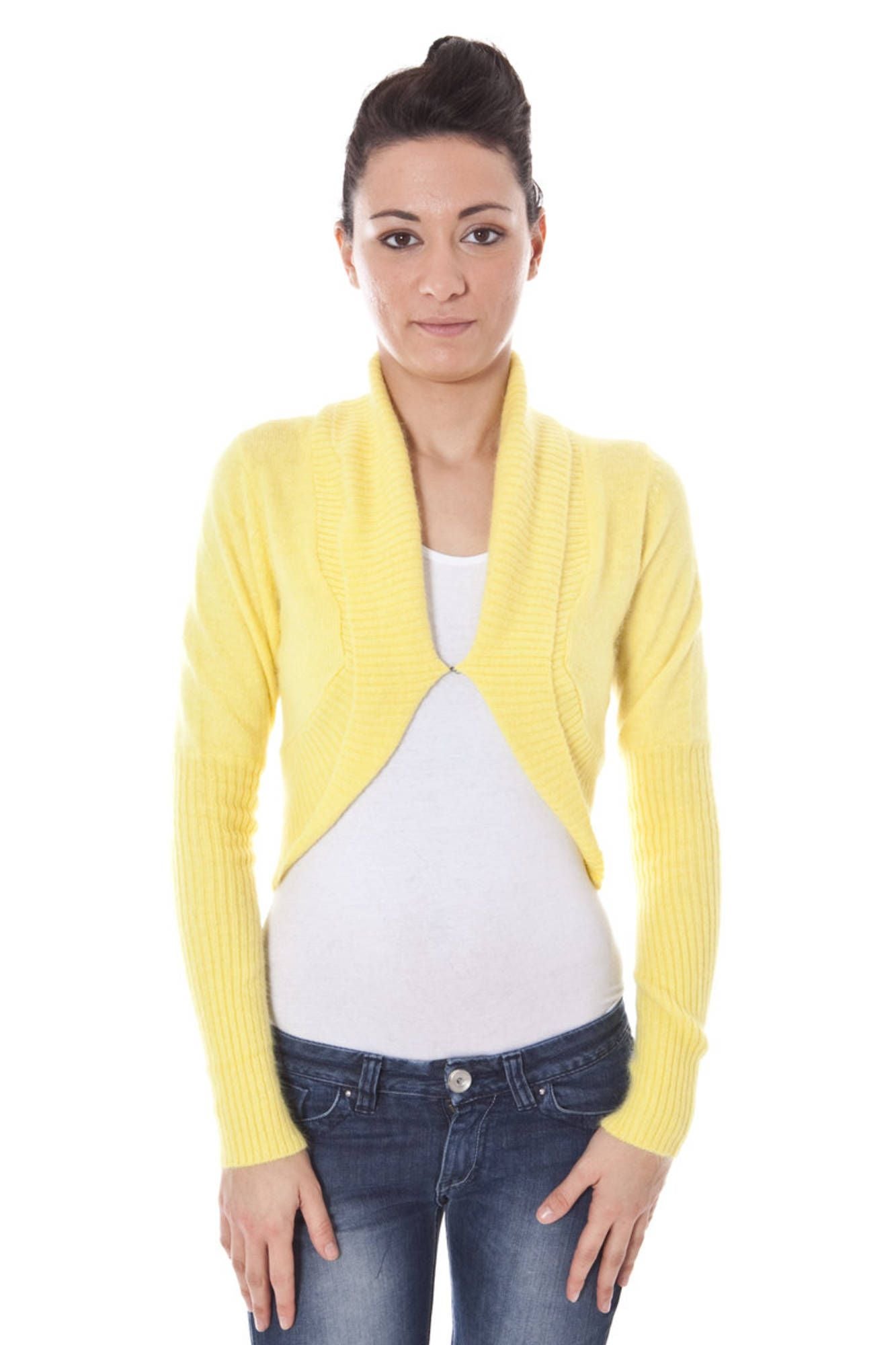 DATCH COPRISPALLE MANICHE LUNGHE DONNA GIALLO-0