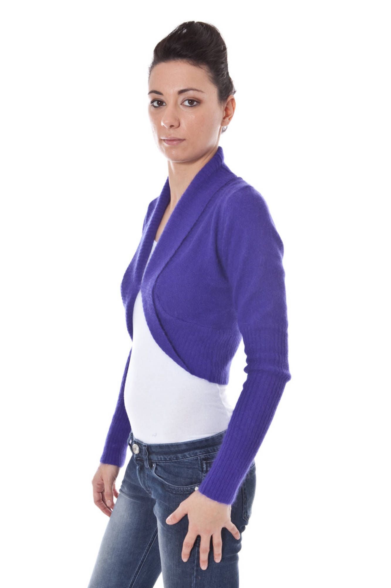 DATCH COPRISPALLE MANICHE LUNGHE DONNA VIOLA-2