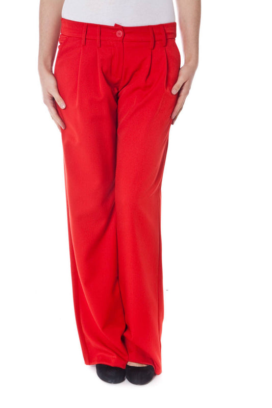 DENNY ROSE PANTALONE DONNA ROSSO-0