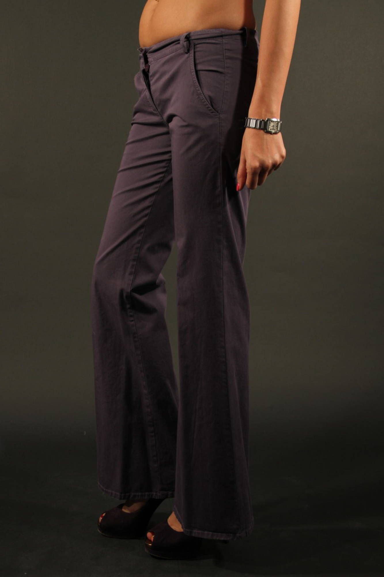 DENNY ROSE PANTALONE DONNA VIOLA-2