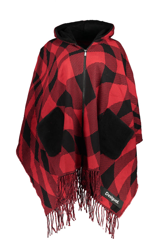 DESIGUAL PONCHO DONNA ROSSO-0