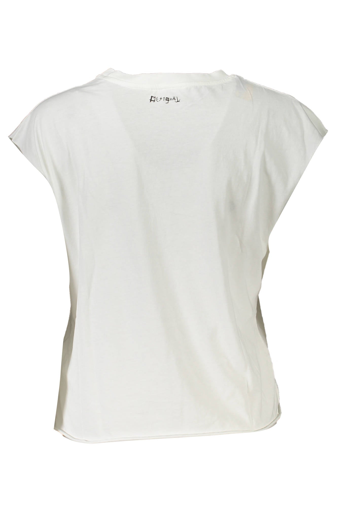 DESIGUAL T-SHIRT SENZA MANICHE DONNA BIANCO-1