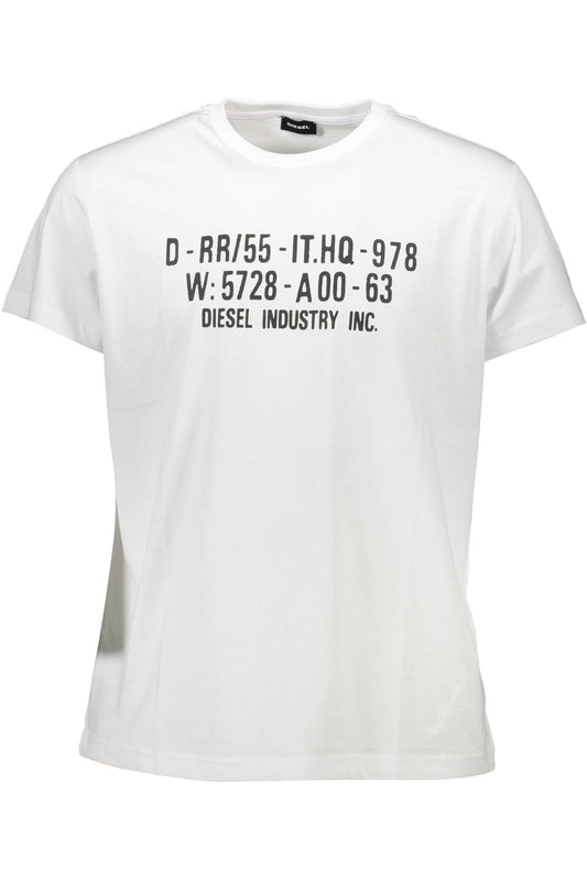 DIESEL T-SHIRT MANICHE CORTE UOMO BIANCO-0