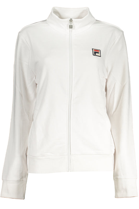 FILA FELPA CON ZIP DONNA BIANCO-0