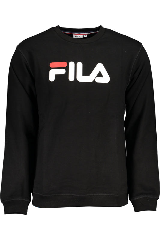 FILA FELPA SENZA ZIP UOMO NERO-0