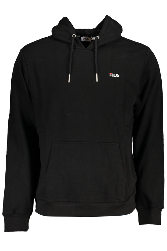 FILA FELPA SENZA ZIP UOMO NERO-0