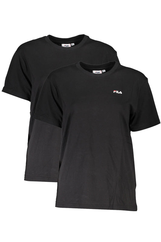 FILA T-SHIRT MANICHE CORTE DONNA NERO-0