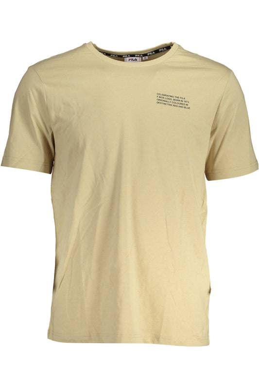 FILA T-SHIRT MANICHE CORTE UOMO BEIGE-0