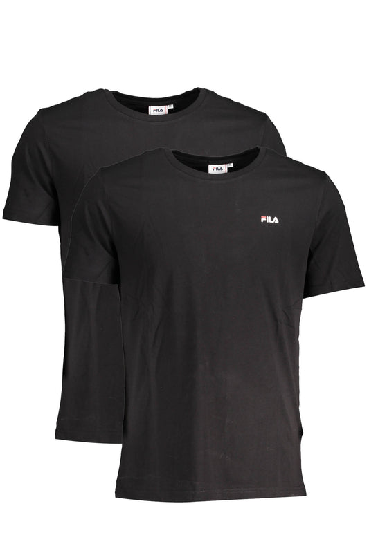 FILA T-SHIRT MANICHE CORTE UOMO NERO-0