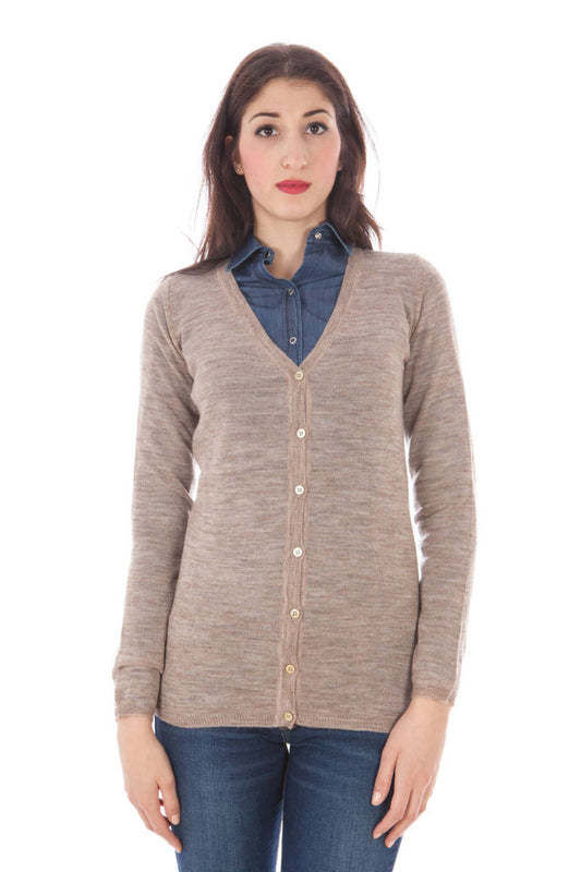 FRED PERRY CARDIGAN DONNA BEIGE-0