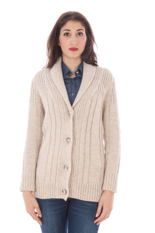 FRED PERRY CARDIGAN DONNA BEIGE-0