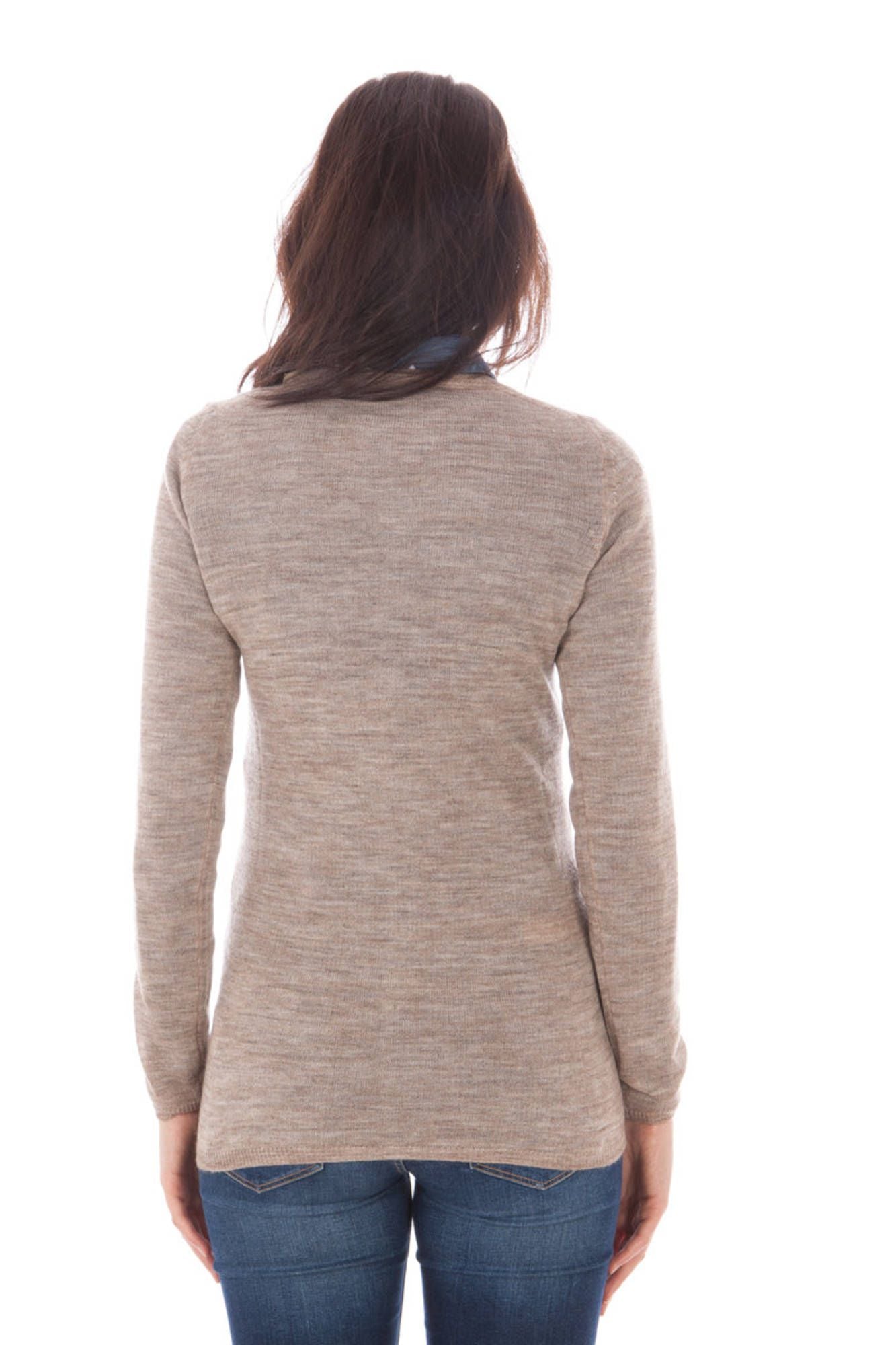 FRED PERRY CARDIGAN DONNA BEIGE-2