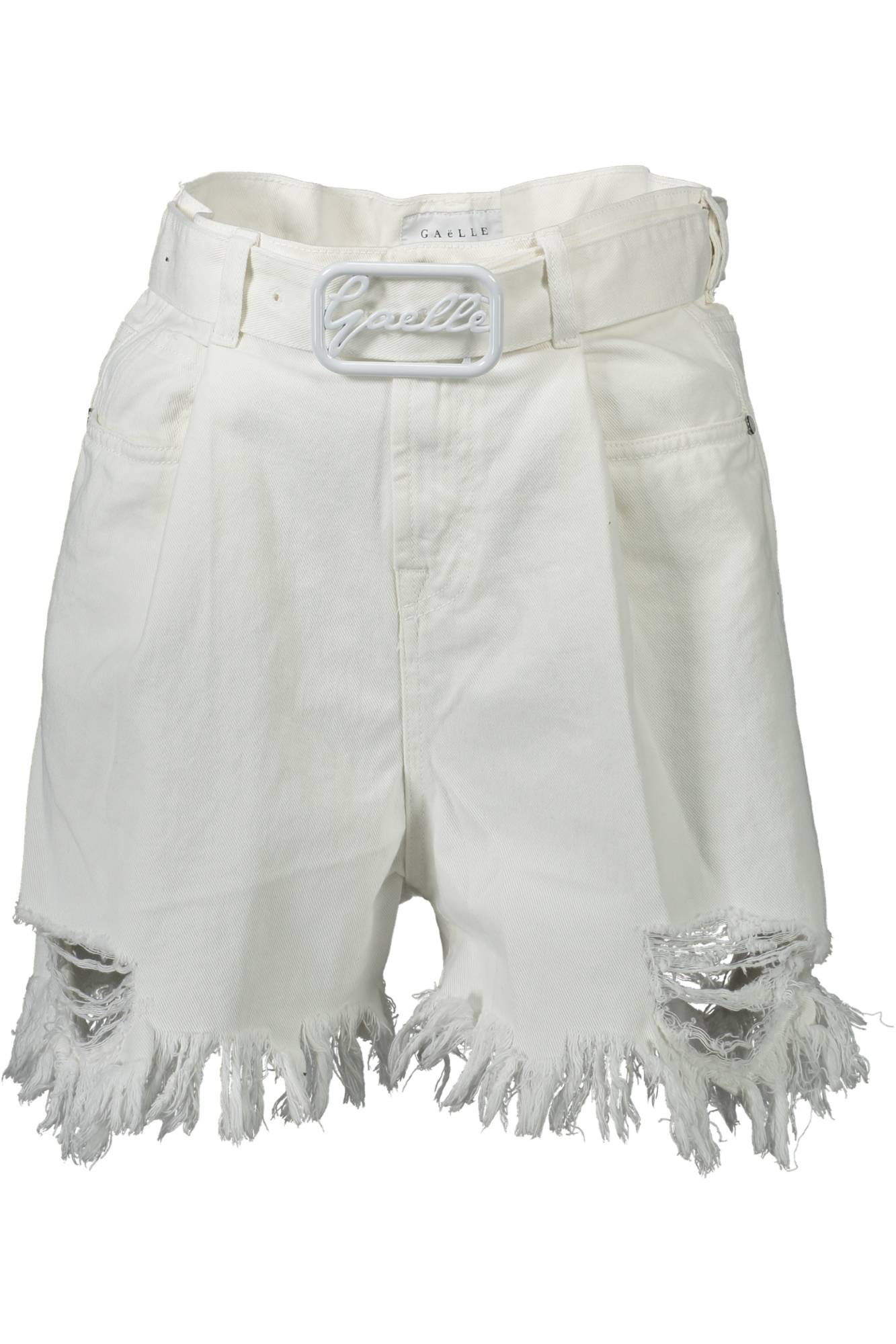 GAELLE PARIS PANTALONE SHORT DONNA BIANCO-0