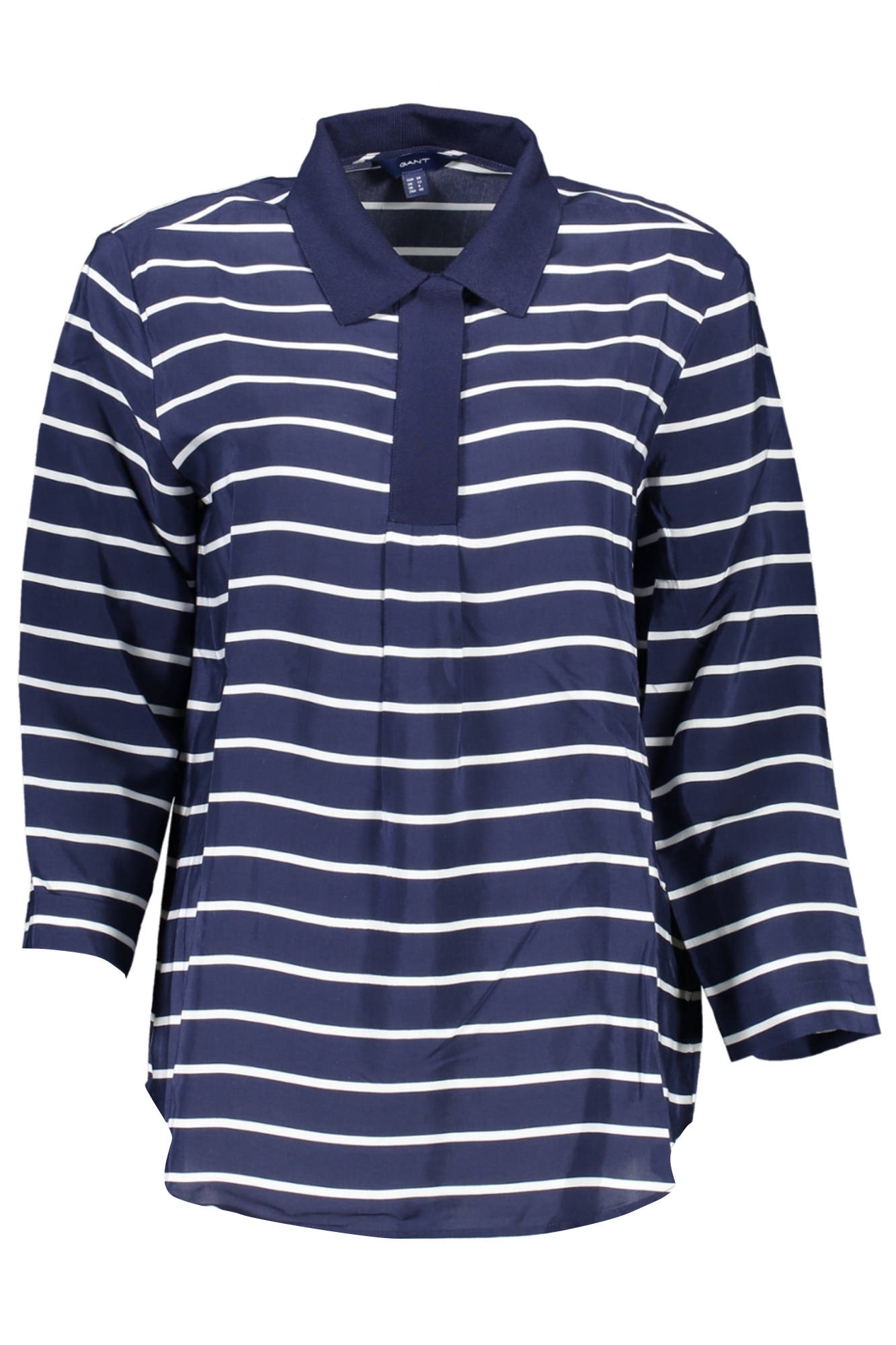 GANT POLO MANICHE 3/4 DONNA BLU-0