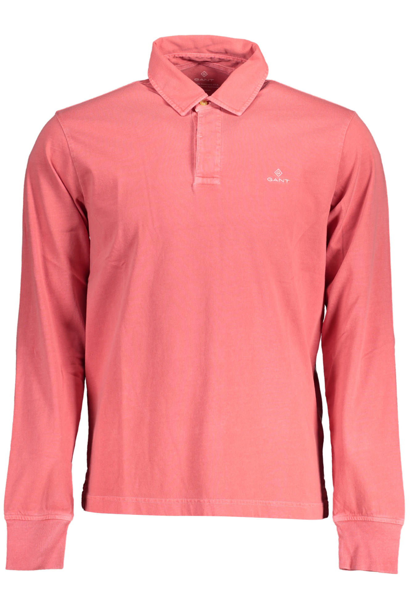 GANT POLO MANICHE LUNGHE UOMO ROSSO-0