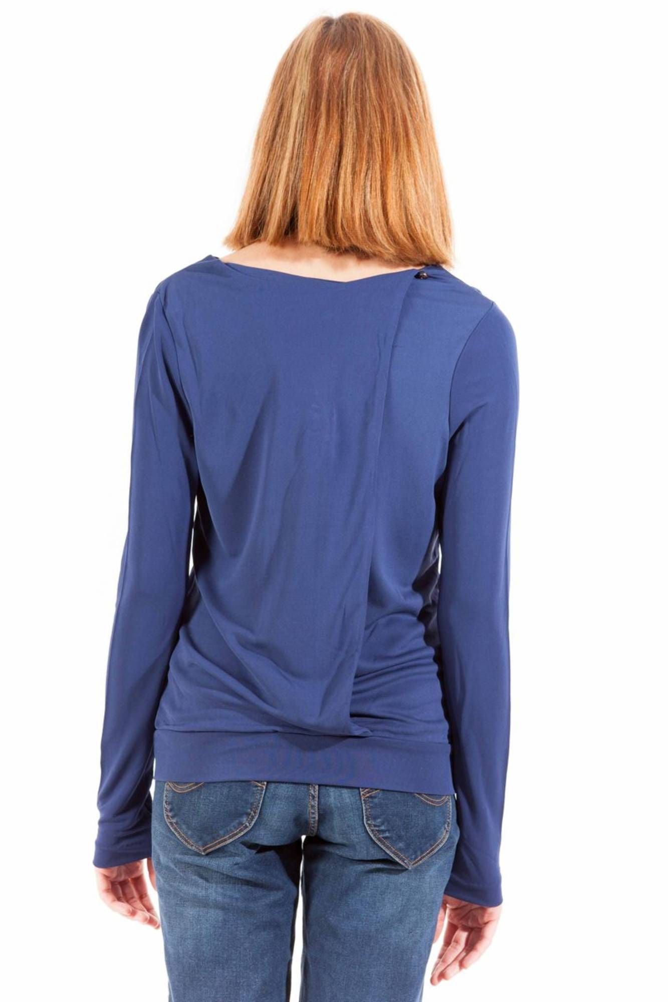 GANT T-SHIRT MANICHE LUNGHE DONNA BLU-1