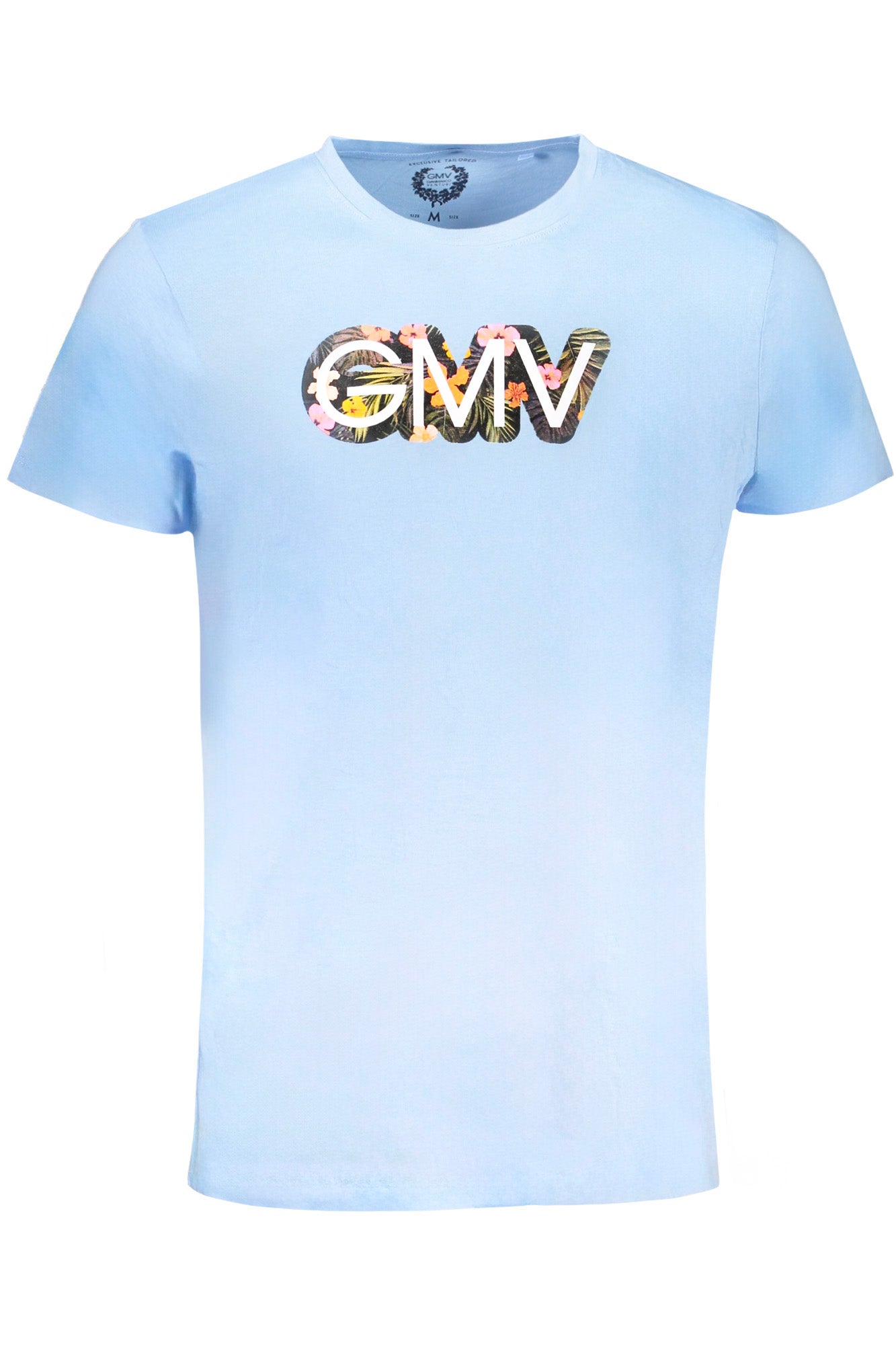 GIAN MARCO VENTURI T-SHIRT MANICHE CORTE UOMO AZZURRO-0