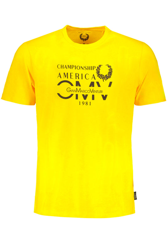 GIAN MARCO VENTURI T-SHIRT MANICHE CORTE UOMO GIALLO-0