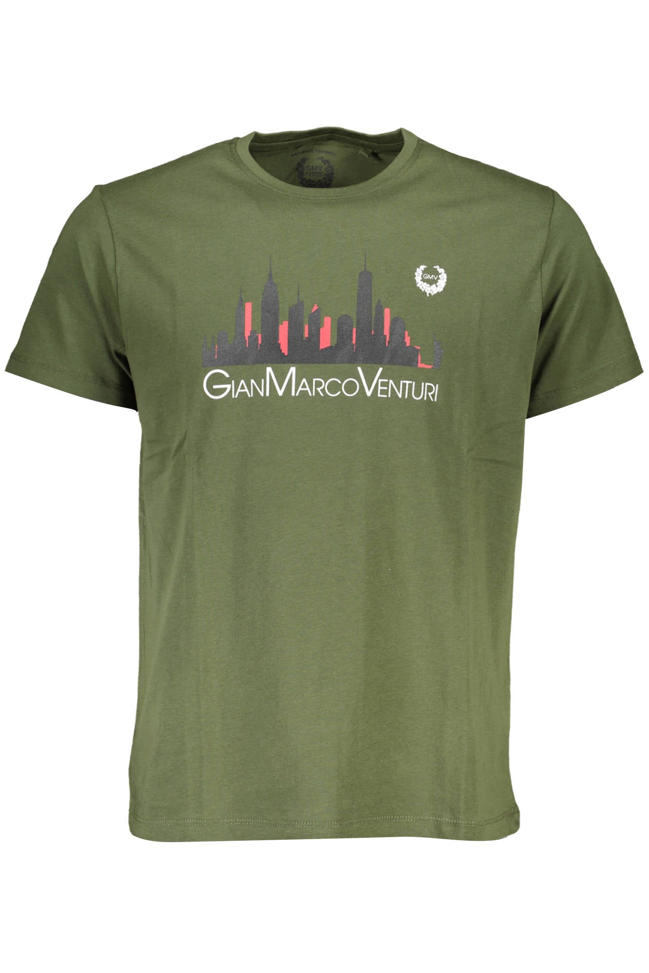 GIAN MARCO VENTURI T-SHIRT MANICHE CORTE UOMO VERDE-0