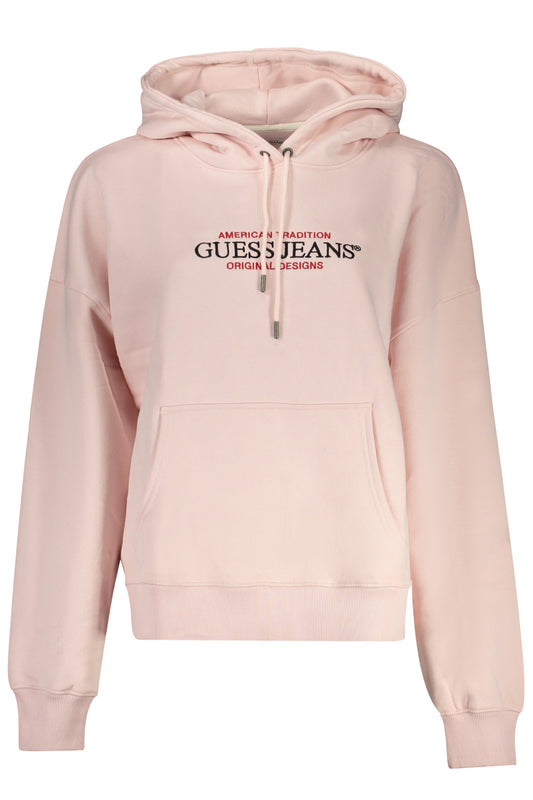 GUESS JEANS FELPA SENZA ZIP DONNA ROSA-0