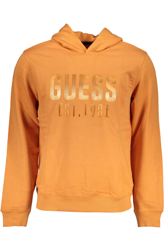 GUESS JEANS FELPA SENZA ZIP UOMO ARANCIO-0