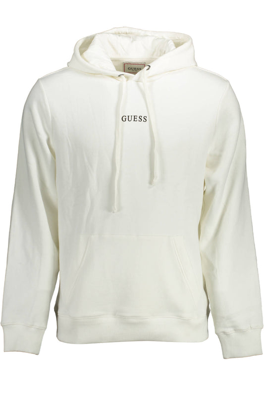 GUESS JEANS FELPA SENZA ZIP UOMO BIANCO-0