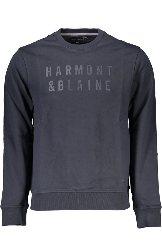 HARMONT & BLAINE FELPA SENZA ZIP UOMO BLU-0