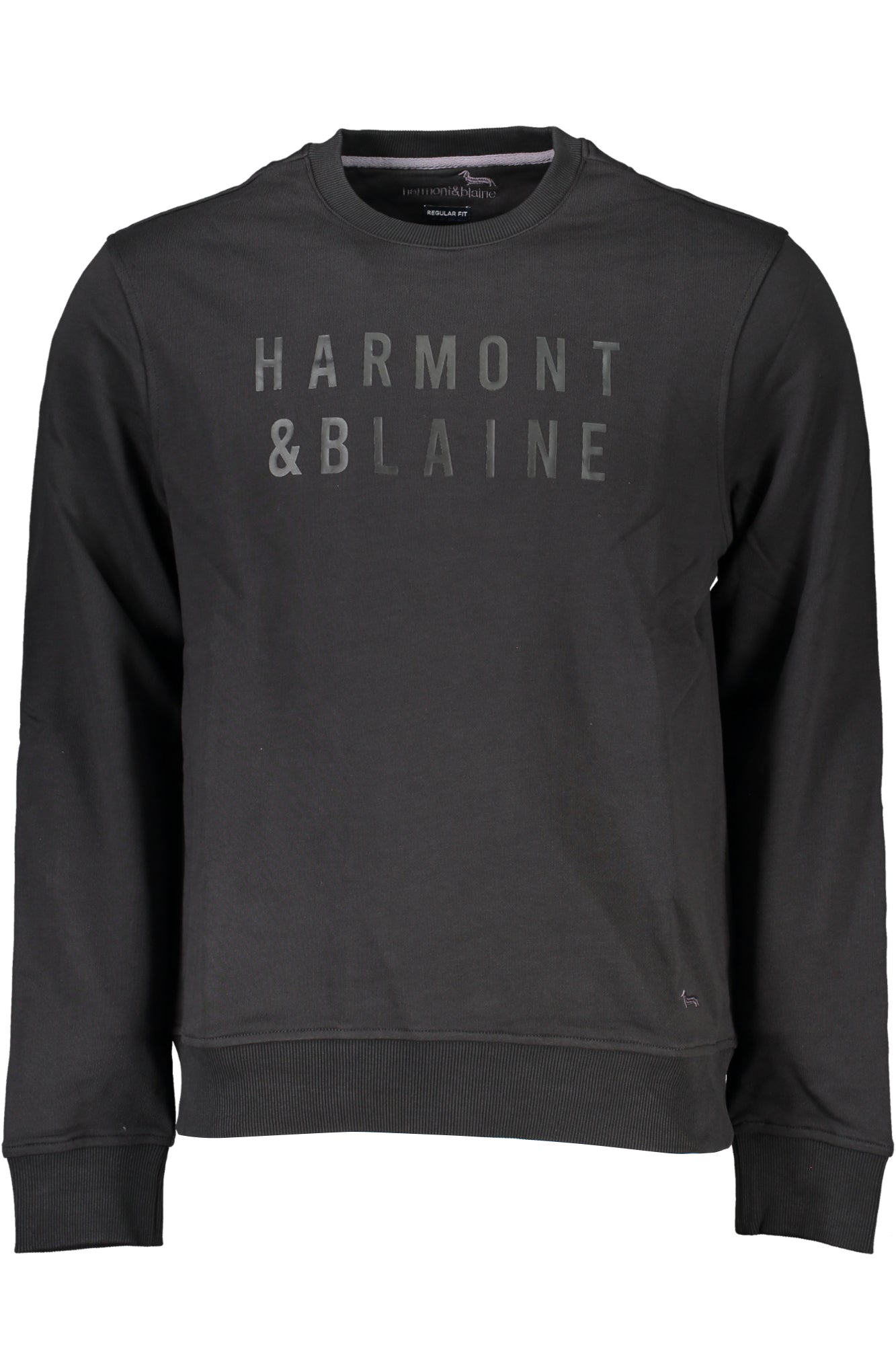 HARMONT & BLAINE FELPA SENZA ZIP UOMO NERO-0