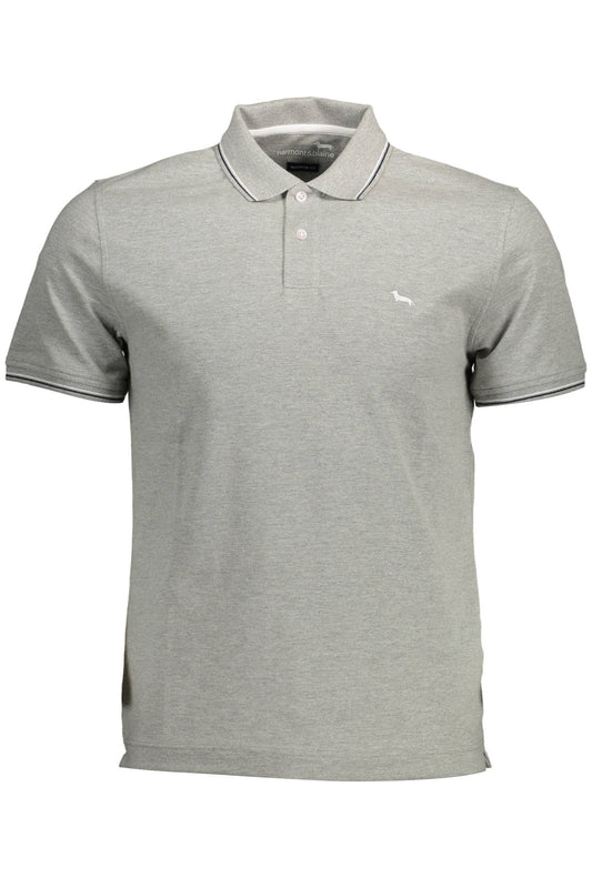 HARMONT & BLAINE POLO MANICHE CORTE UOMO GRIGIO-0