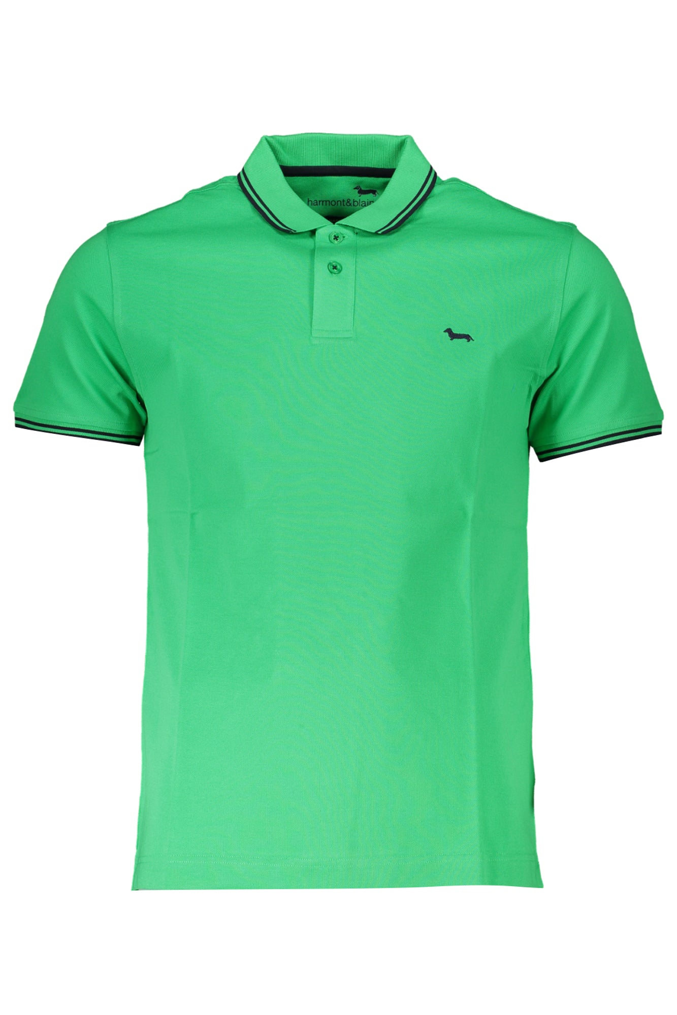 HARMONT & BLAINE POLO MANICHE CORTE UOMO VERDE-0