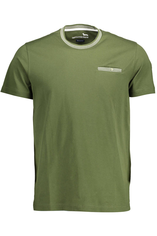 HARMONT & BLAINE T-SHIRT MANICHE CORTE UOMO VERDE-0