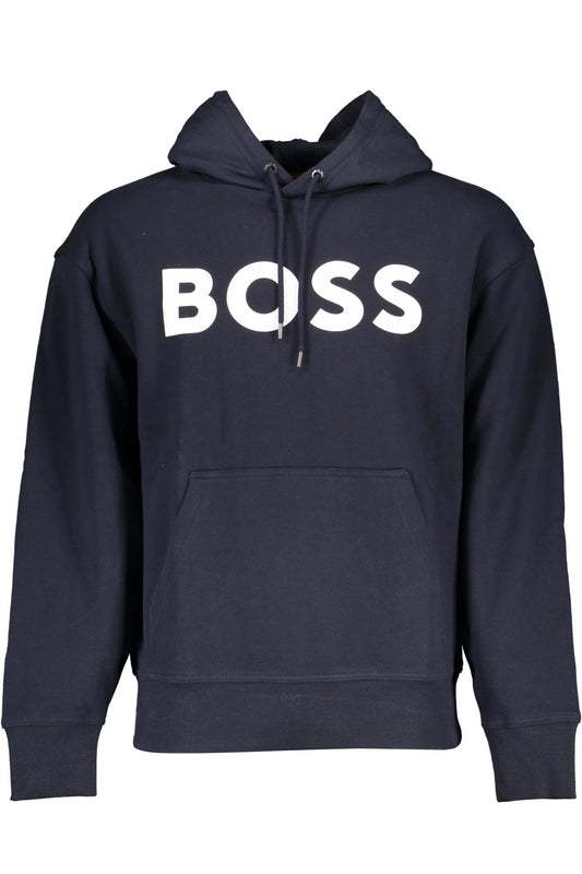 HUGO BOSS FELPA SENZA ZIP UOMO BLU-0