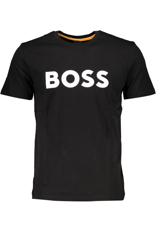 HUGO BOSS T-SHIRT MANICHE CORTE UOMO NERO-0