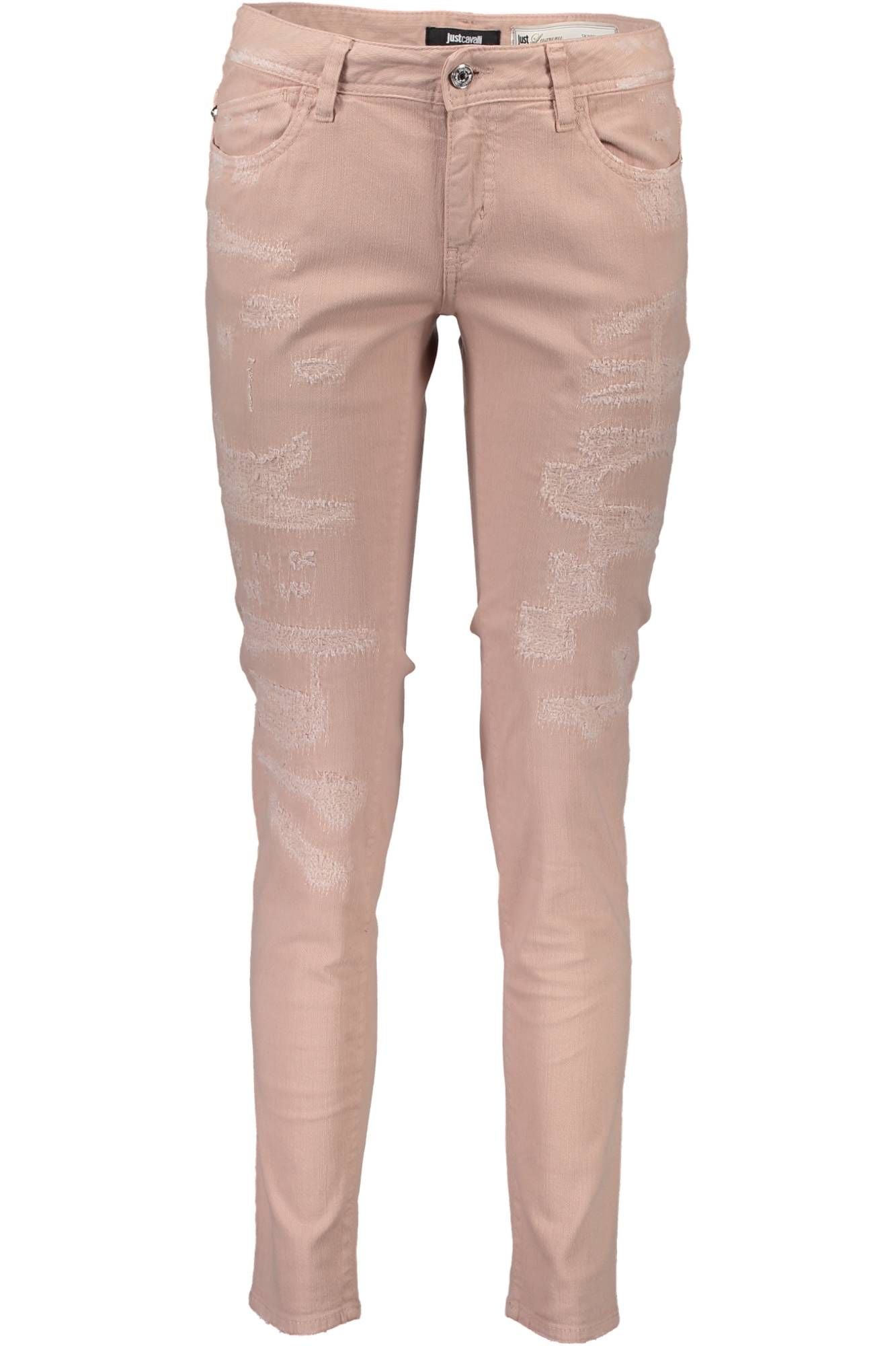 JUST CAVALLI PANTALONE DONNA ROSA-0