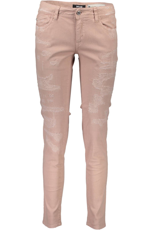 JUST CAVALLI PANTALONE DONNA ROSA-0