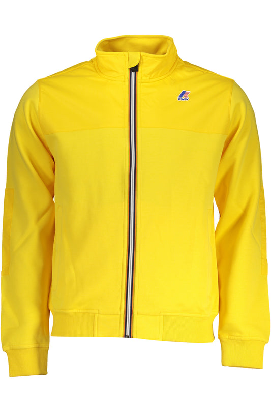 K-WAY FELPA CON ZIP UOMO GIALLO-0