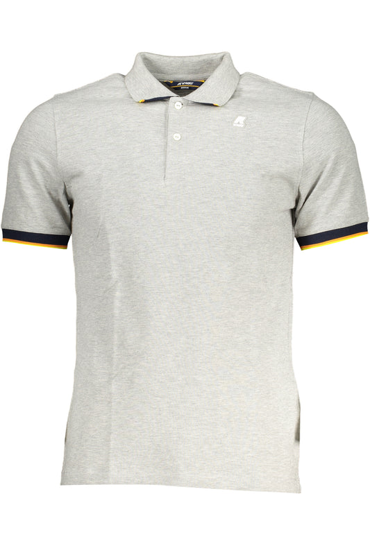 K-WAY POLO MANICHE CORTE UOMO GRIGIO-0