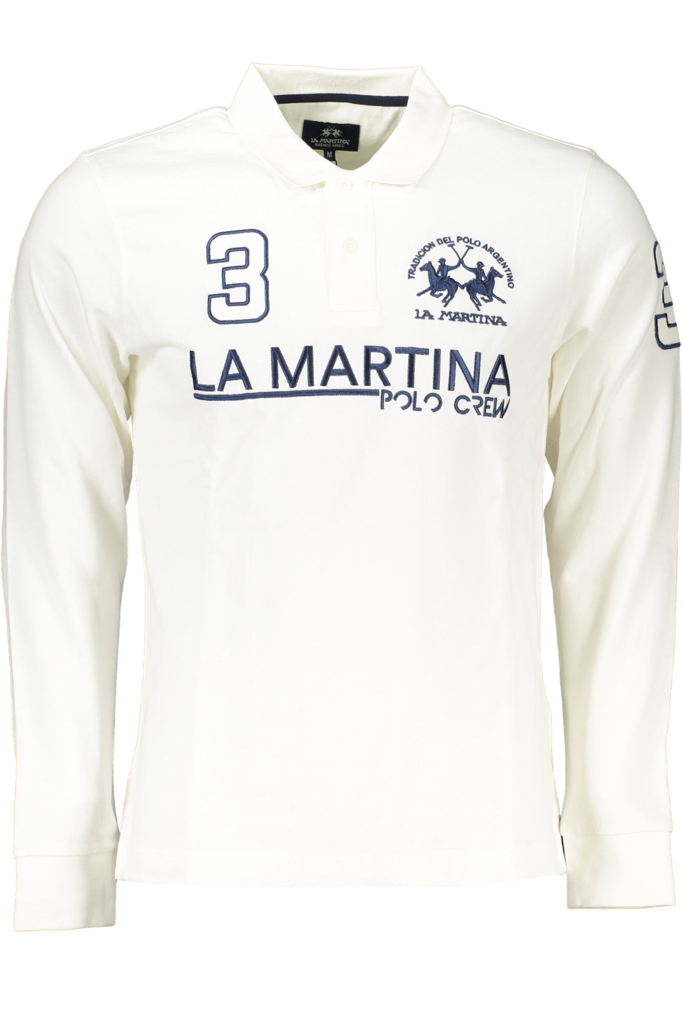 LA MARTINA POLO MANICHE LUNGHE UOMO BIANCO-0