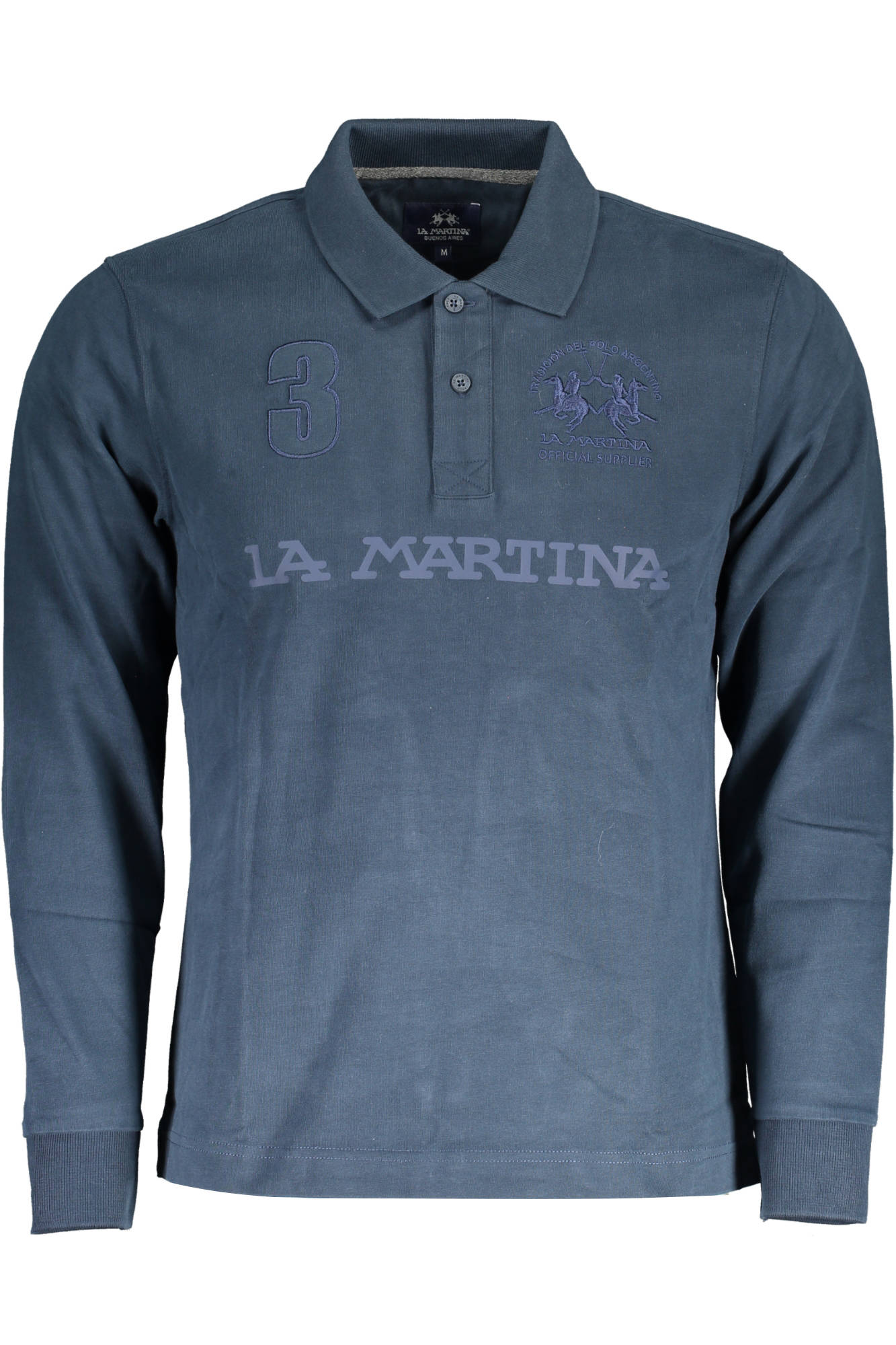 LA MARTINA POLO MANICHE LUNGHE UOMO BLU-0