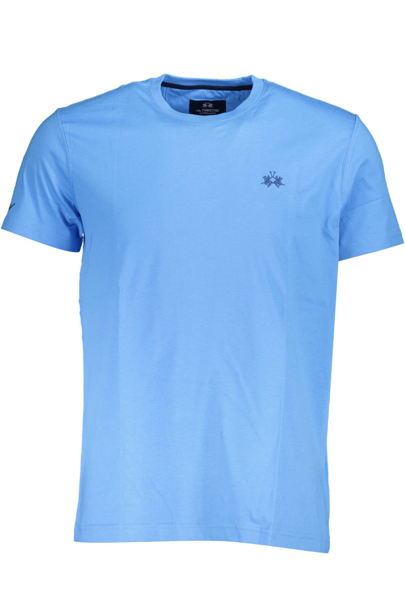 LA MARTINA T-SHIRT MANICHE CORTE UOMO AZZURRO-0