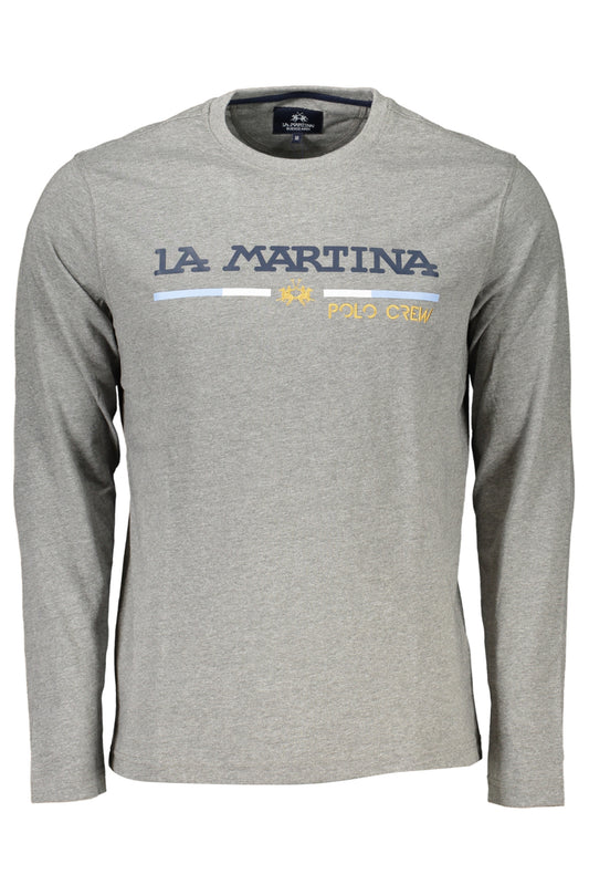 LA MARTINA T-SHIRT MANICHE LUNGHE UOMO GRIGIO-0